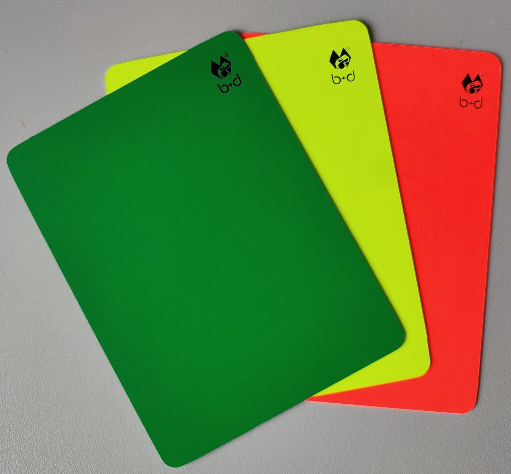 Referee cards - Dommerkort - Kajakpoloshop